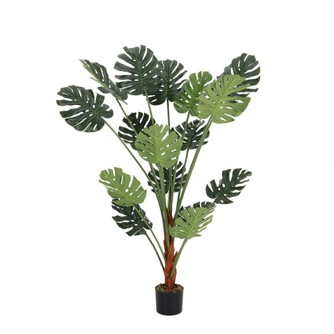 Livingandhome 150cm Artificial Tropical Monstera Tree Faux Plant in Pot, PM1219