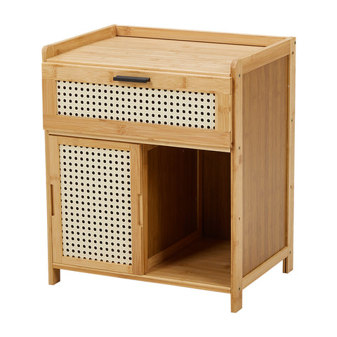 Wooden Nightstand Storage Cabinet, HO0030