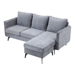 3-Seater Upholstered Corner Sectional Sofa, XY0559