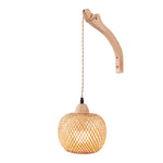 Bamboo Lampshade E27 Wall Light, FQ0003(Ver.2)