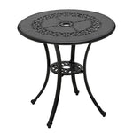 Cast Aluminum Round Patio Dining Table for Outdoor Garden, AI1415