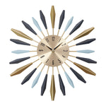 Lifeideas Large Metal Starburst Decorative Wall Clock, SW0589