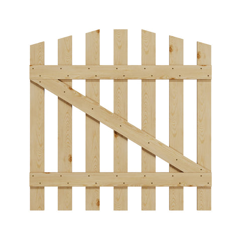 90x90cm Outdoor Wooden Garden Gate Fence Door, AI1431 (Ver.2)