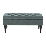 Linen Upholstered Storage Bench, ZH1681