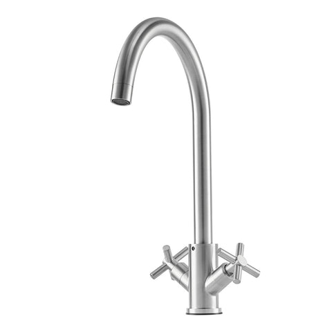 G1/2 304 Stainless Steel Dual-Handle Kitchen Faucet, DM0929 (Ver.2)