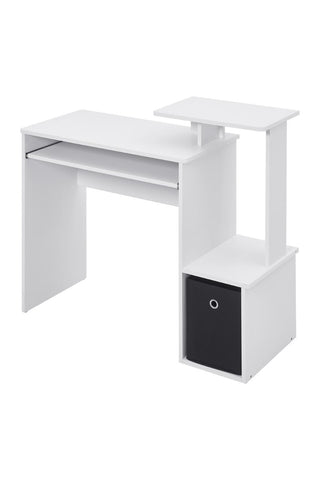 White Computer Desk with Storage Bin, DM0926(Ver.2)