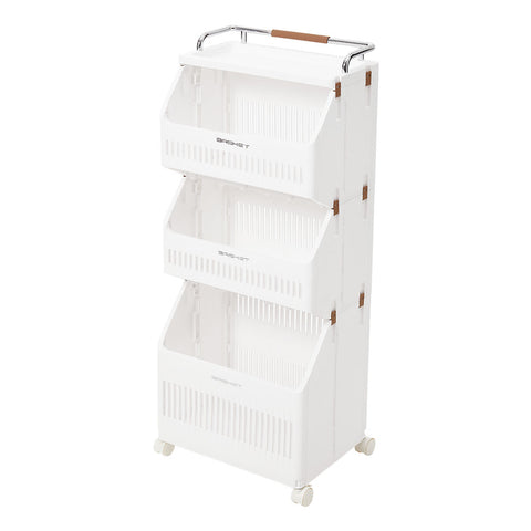 3-Tier Rolling Laundry Hamper Cart, WZ0281 (Ver.2)