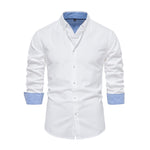 Casual Button-down Shirt with Turn Down Collar, MN0046