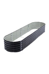 Gardens Plan Oval-Shaped Galvanized Steel Raised Garden Bed, PM1482