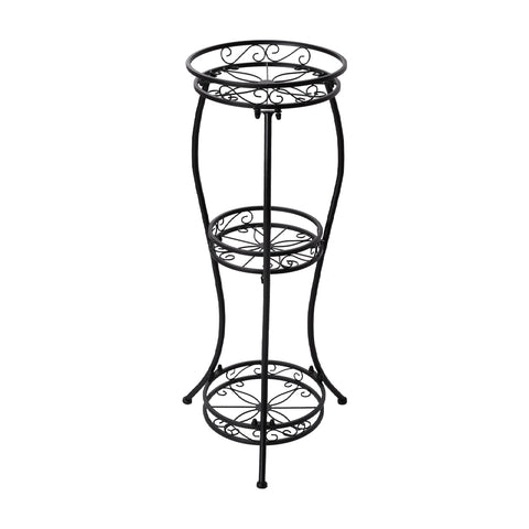 3-Tier Black Iron Plant Stand, YZ0094(Ver.2)