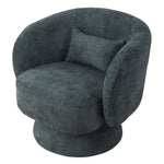 Livingandhome Upholstered Swivel Chair with Pillow, ZH1686