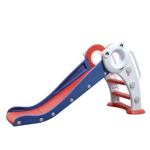 Livingandhome Blue and Red Folding Plastic Slide for Kids, FI0786