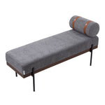 Upholstered Bench with Side Pillow, ZH1695 (Ver.2)