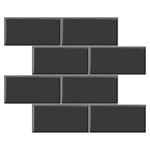 10Pcs Peel and Stick 2.5mm Backsplash Tiles, SW0898 (Ver. 2)