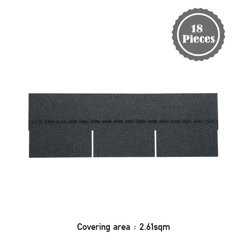 18Pcs/Pack Black 3-Tab Asphalt Shingles Rectangular Houses Shed Roofing Tiles, AI1539 (Ver.2)