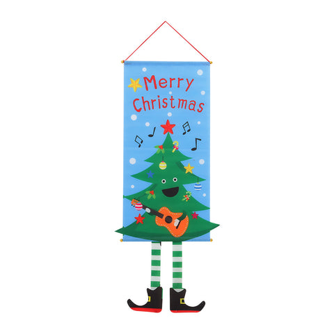 Livingandhome Christmas Tree Wall Hanging Flag Ornament, WH1215