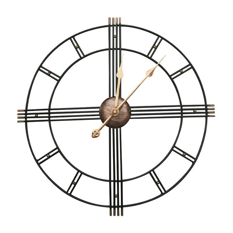 Livingandhome Modern Oversized Decorative Cut Out Metal Wall Clock, SP2322