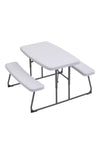 Livingandhome Foldable Picnic Table and Bench Set for Kids, WB0036