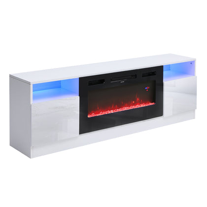 Recessed Electric Fireplace TV Stand with Remote Control, ZH1711(Ver.2)