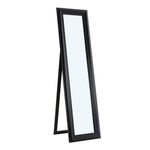 Livingandhome Modern Wood Beveled Floor Mirror, FI0814