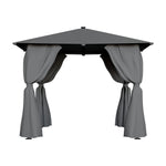 Livingandhome Metal Gazebo with Lights, LG1149