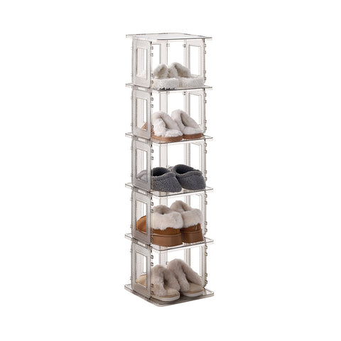 5-Tier Transparent Shoe Storage Rack, LY0077