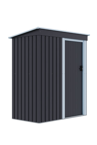 5 x 3 FT Outdoor Metal Storage Shed with Lockable Door for Garden, PM1790 (Ver. 2)