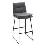 Livingandhome 2Pcs Modern Faux Leather Breakfast Bar Stool, ZH1535