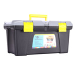 Plastic Tool Storage Box Organizer Lockable Case Removable Tray, SJ0018