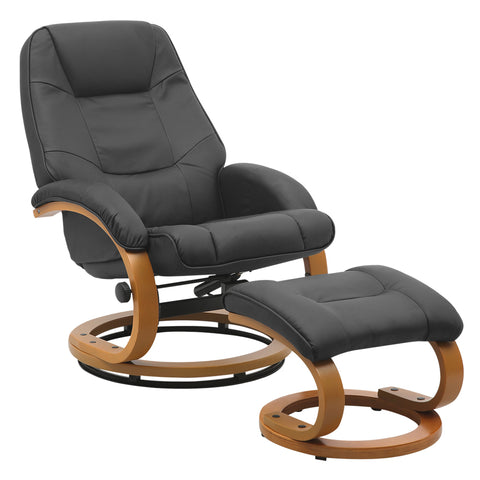 Livingandhome Ergonomic Executive Office Reclining Chair with Footstool, ZH1750