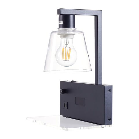 E27 Wall Light with Digital Clock, FI1128 (Ver.2)