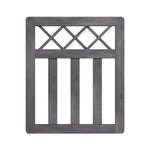 3x2.5 ft Outdoor Cross Top Wooden Garden Gate Pedestrian Fence Yard Door, AI1466(Ver.2)