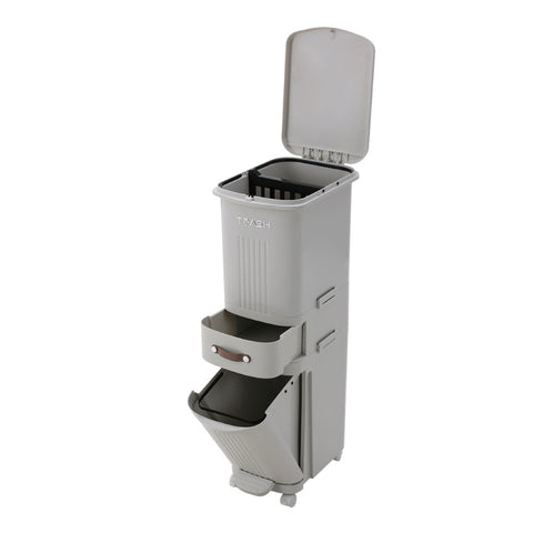 36L Step Open 3 Tier Trash Can, WM0685