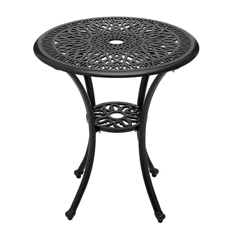 Cast Aluminum Round Patio Dining Table for Outdoor Garden, AI1416