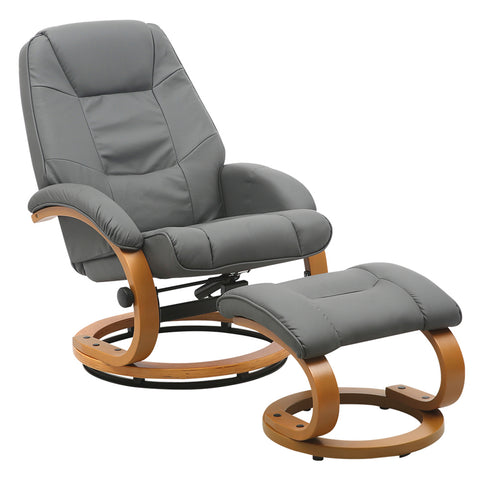 Livingandhome Ergonomic Executive Office Reclining Chair with Footstool, ZH1722