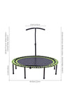 48in Bungee Cords Foldable Round Trampoline with Adjustable T-Handle Bar, DM0904