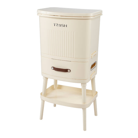 30L Trash Can with Open Shelf, WZ0209