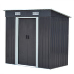 Compact Metal Storage Tool Shed for Garden Patio, PM0078PM0079