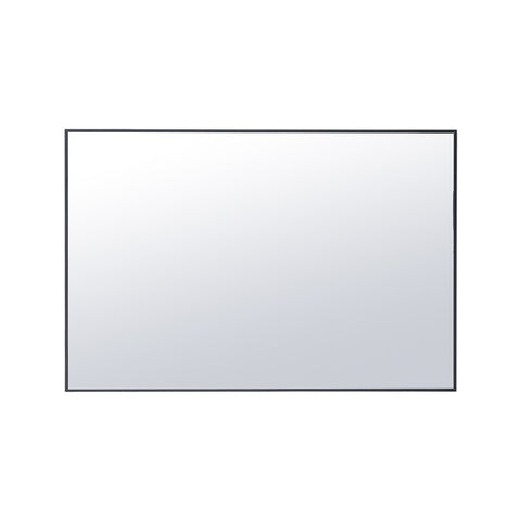 Livingandhome Wall Mirror for Bathroom Modern Aluminium Alloy Frame Rectangle Mirror, CD0548