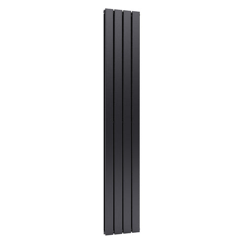 Livingandhome Steel Smoke Grey Vertical Tall Radiator with Double Panel, DM0389