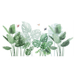 Decorative Rainforest Greenery Wall Decal Tropical Plants Wall Sticker, CD0106