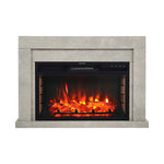 Rustic Electric Fireplace Mantel with Remote Control, PM1096