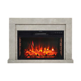 Rustic Electric Fireplace Mantel with Remote Control, PM1096