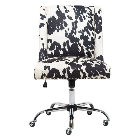 Milk Cow Print Swivel Office Chair, ZH0753