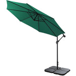 Outdoor Large 3M Cantilever Parasol with Cross and Square Base, LG0436LG0441LG0533