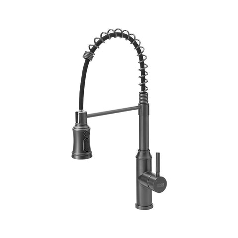 Livingandhome Single Handle Kitchen Faucet with Spring Spout, DM0480