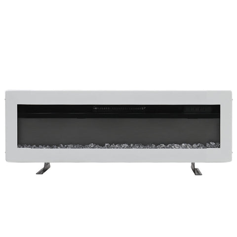 Electric Fireplace with Adjustable Flames, Wall Mounted or Freestanding, PM0792