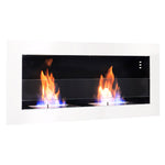 Wall Mounted Stainless Steel Recessed Ethanol Fireplace, PM1029