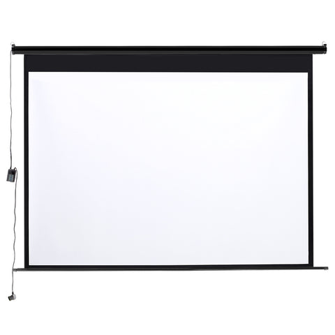 Livingandhome Motorized Electric Projector Screen with Remote Control, AI0722