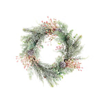 Rustic Green Decorative Faux Eucalyptus Wreath, SW0200